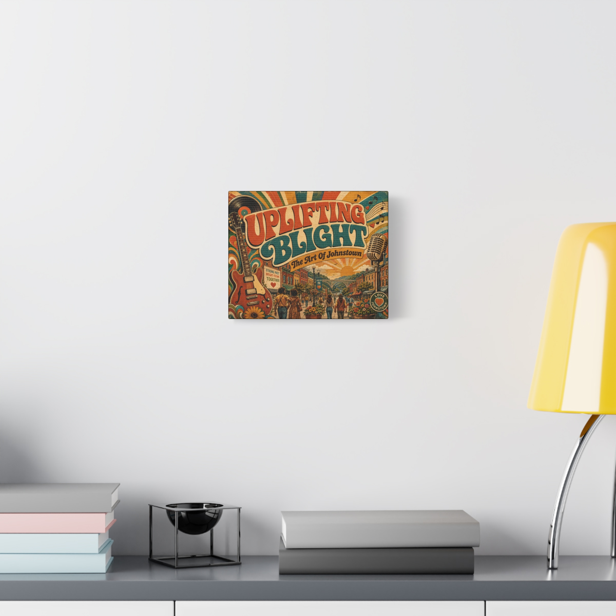 Love Uplifting Blight ~ The Art Of Johnstown - STRONG BRIGHT TOGETHER ~ Stretched Canvas - Image 3