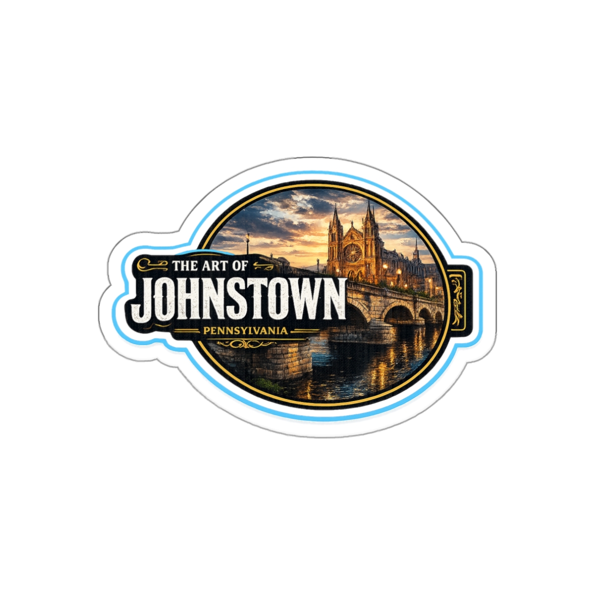 Wide Beauty - The Art Of Johnstown - Die-Cut Sticker - Image 4