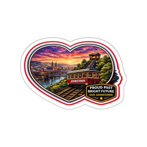 Heart Proud - The Art Of Johnstown - Die-Cut Sticker