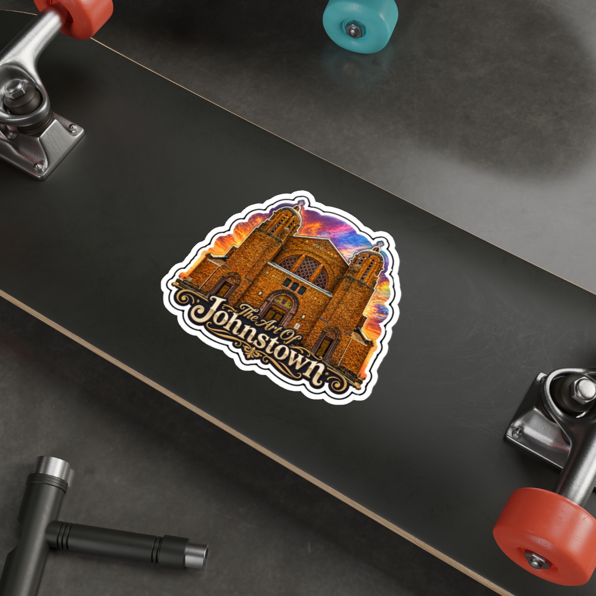 St. Mary’s Byzantine Catholic Church - The Art Of Johnstown - Die-Cut Sticker - Image 3