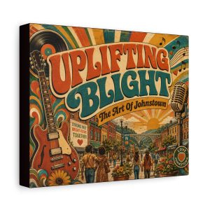 Love Uplifting Blight ~ The Art Of Johnstown - STRONG BRIGHT TOGETHER ~ Stretched Canvas