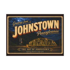 Conemaugh Gap Railroad Bridge – The Art Of Johnstown, Pennsylvania ~ Post Card 5×7 - 10 Pack Bundle (envelopes included)