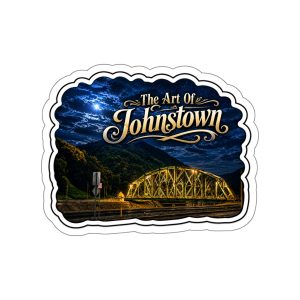 Conemaugh Gap Railroad Bridge - The Art Of Johnstown - Die-Cut Sticker